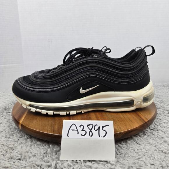 Nike Mens 12 Air Max 97 Black White Casual Athletic Daily Lifestyle Gym Sneaker - Picture 1 of 12